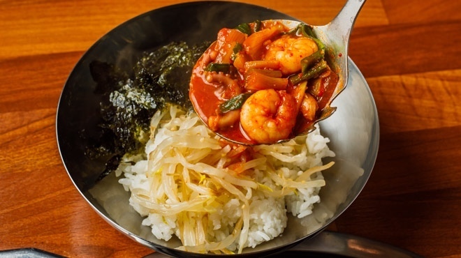 ご飯にかけたナッコプセ